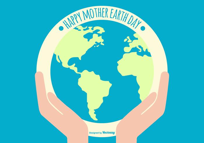 Flat Happy Earth Day Illustration Flat Happy Earth Day Illustration