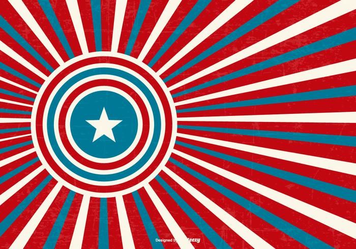 Patriotic Retro Style Background vector