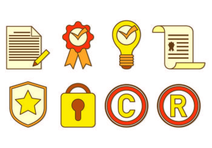 Icon Of Copyright vector
