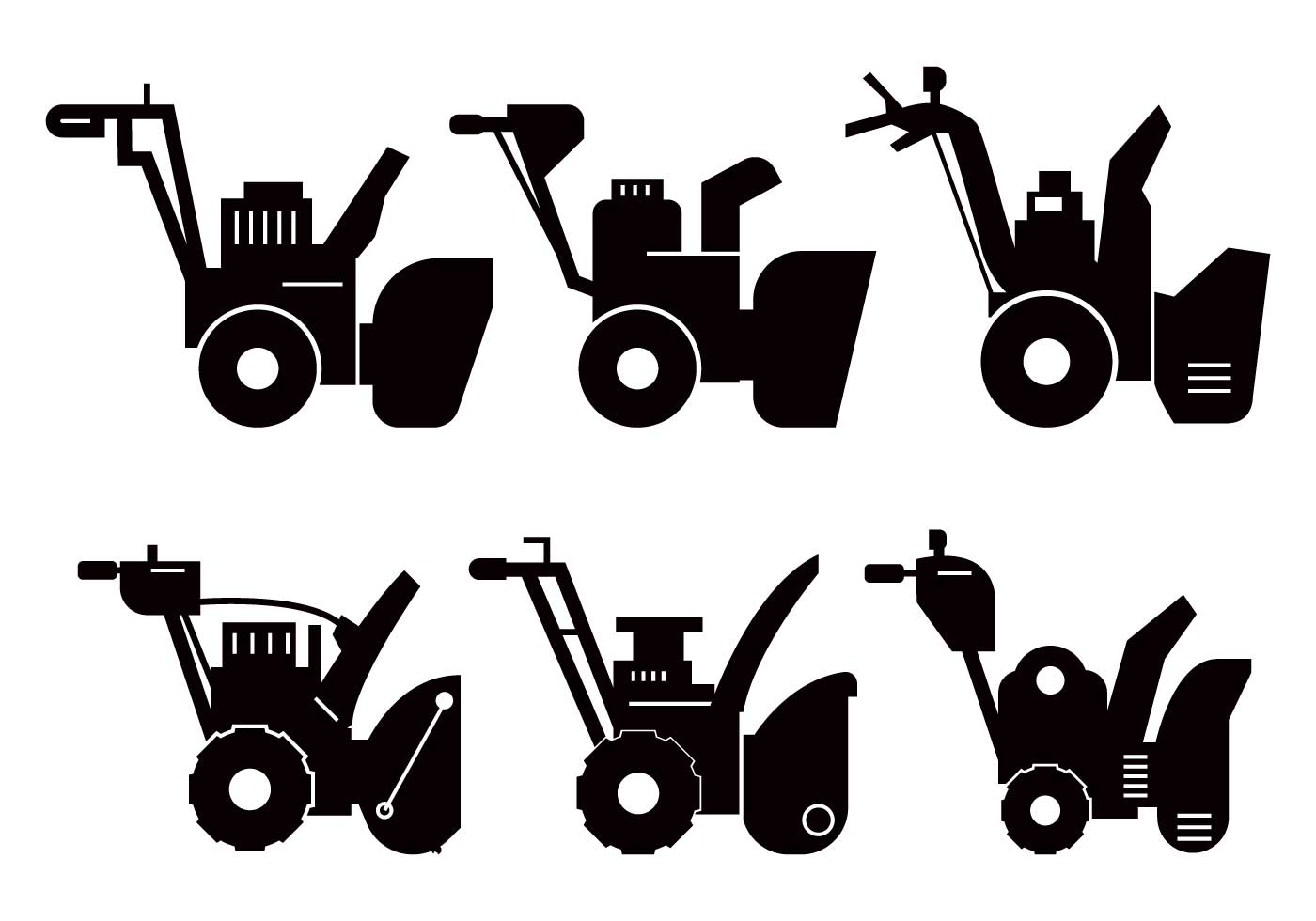 Download Snow Blower silhouette vector - Download Free Vectors ...