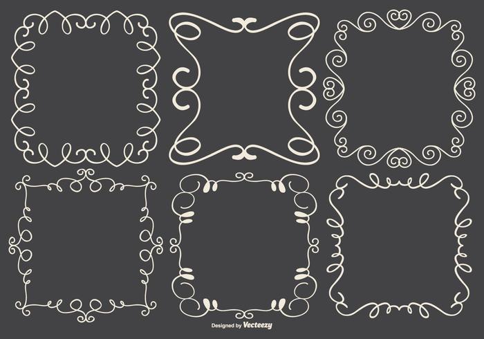 Cute Doodle Frames Collection  vector