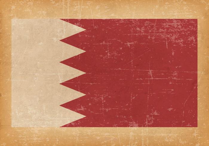 Flag of Bahrain on Grunge Background Flag of Bahrain on Grunge Background
