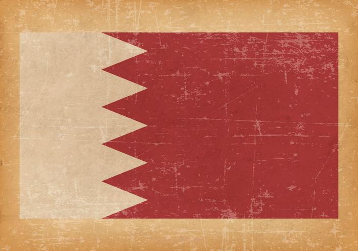 Bandera de Bahrein en fondo del grunge vector