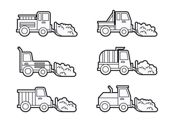 Free Outstanding Snow Plow Vectors