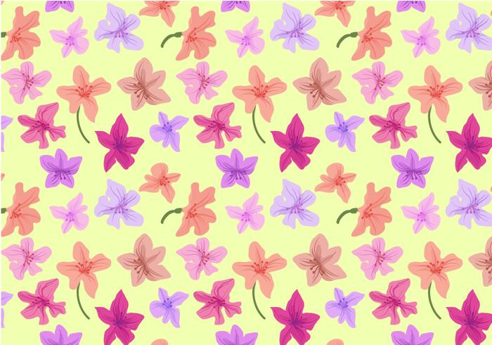 Free Rhododendron Pattern Vectors