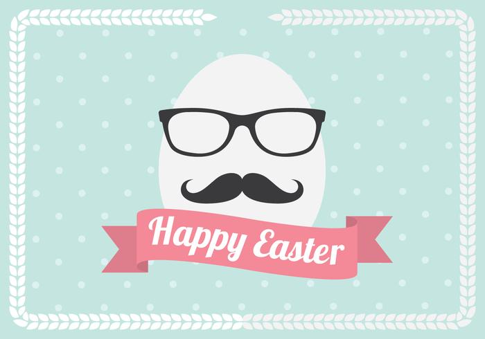 Hipster Egg Vector