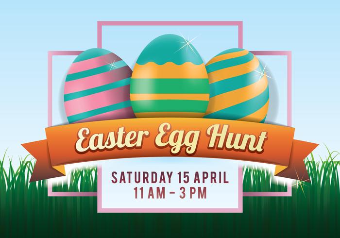 Easter Egg Hunt Poster vector