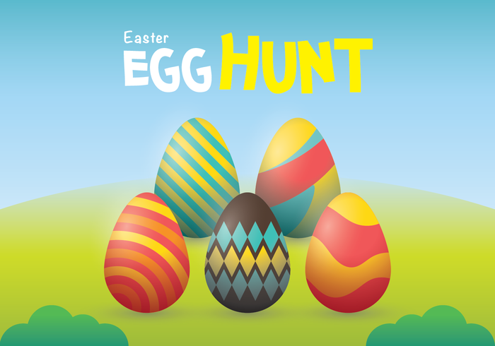 Easter Egg Hunt Vector