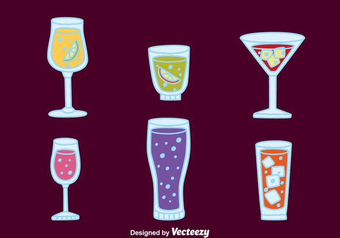 Fizz Drink Cocktail Vectors