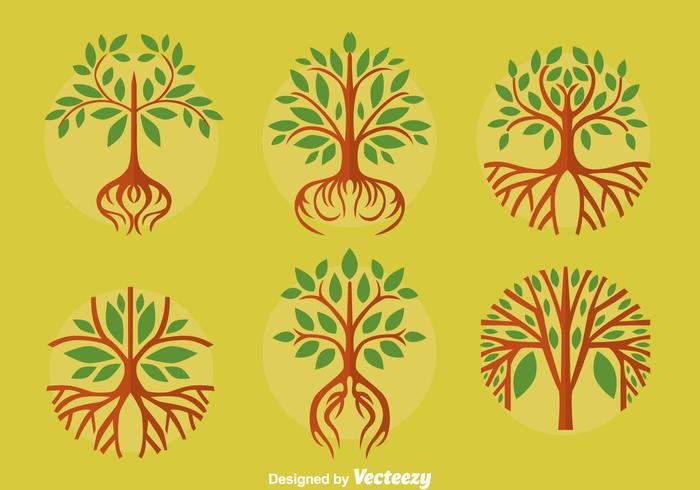 Great Tree With Roots Vectors