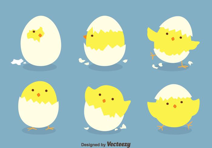 Divertidos huevos de Pascua Vectors