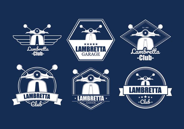 Lambretta Badges Free Vector