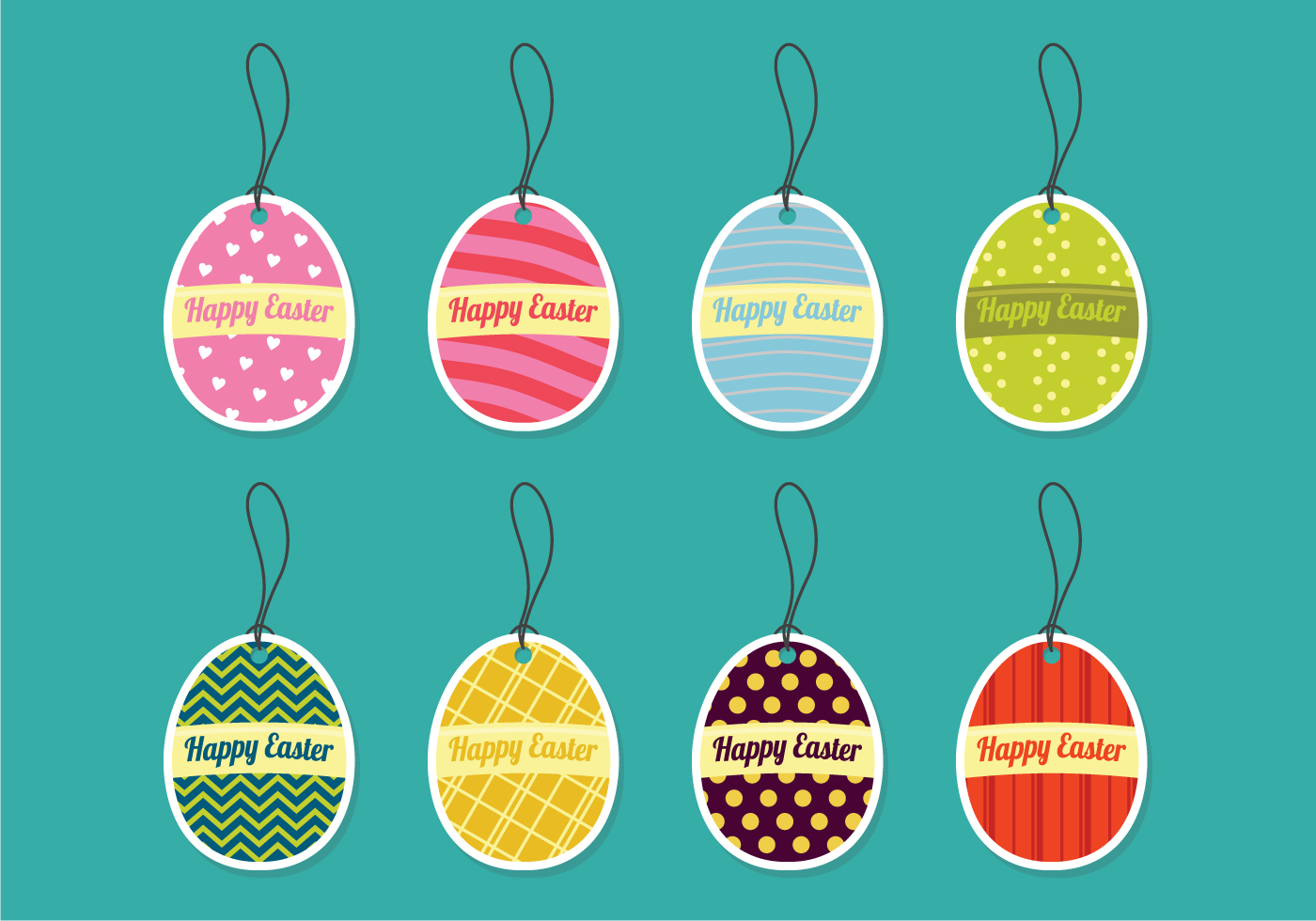 Download Decorative Easter Eggs - Download Free Vectors, Clipart ...