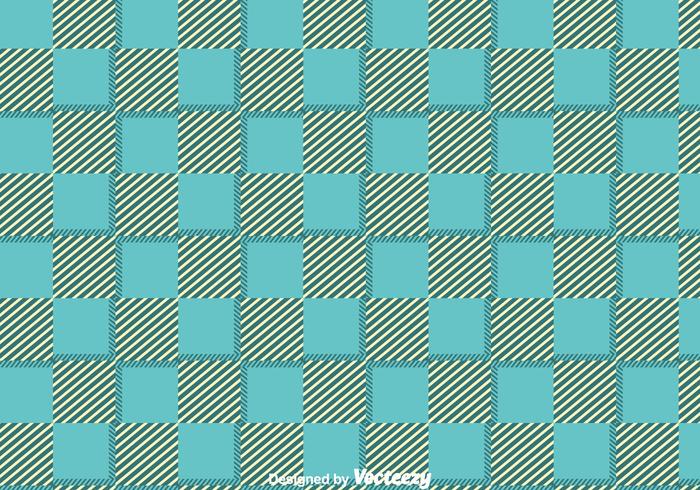 Blue Flannel Ornament Pattern Vector