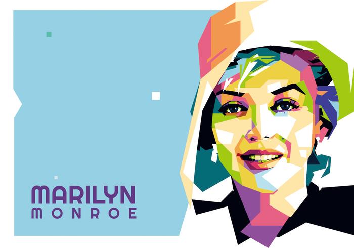 Marilyn Monroe vector WPAP Marilyn Monroe vector WPAP