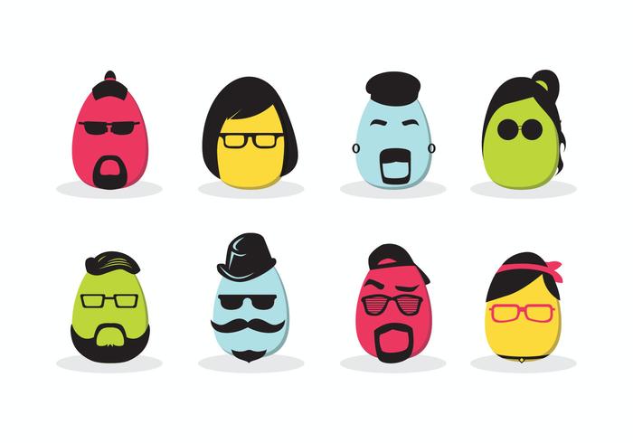 Hipster Vector Pascua