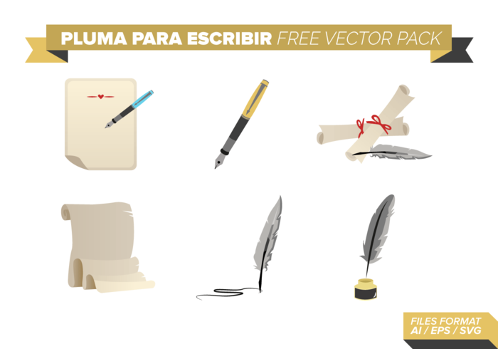 Pluma Para Escribir Free Vector Pack Pluma Para Escribir Free Vector Pack