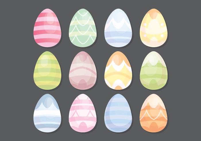 Vector Colorful Easter Eggs