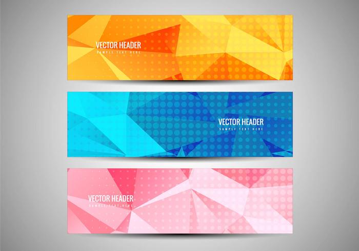 Free Vector Colorful Banners Set Free Vector Colorful Banners Set