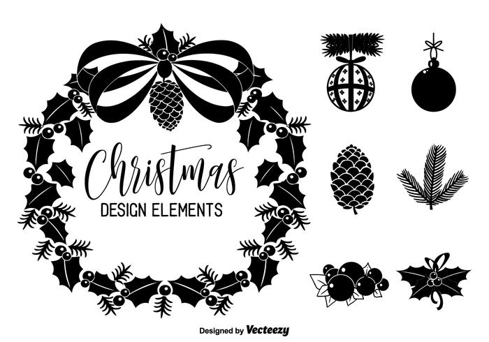 Navidad Elementos de diseño vectorial vector