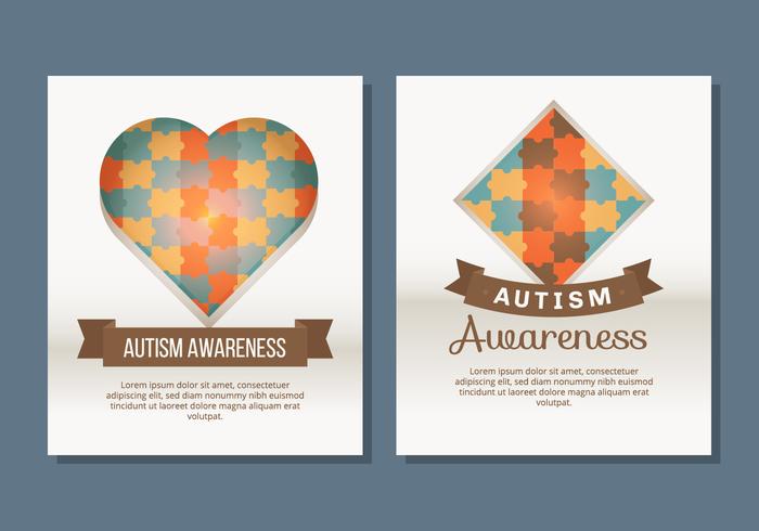 Autism Poster Template vector