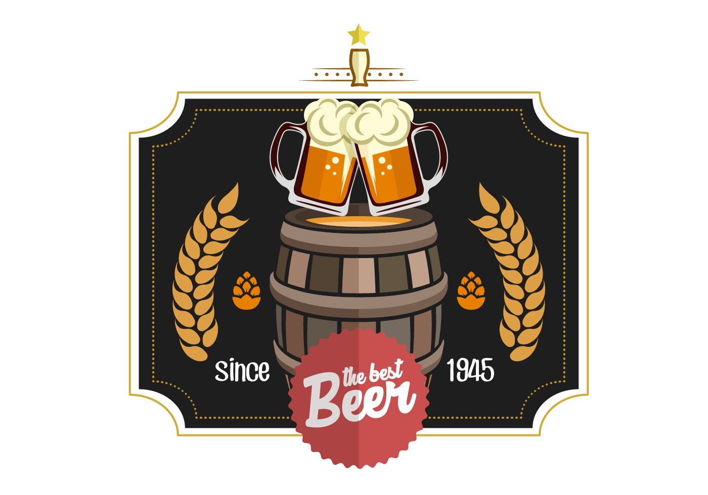 Beer Label Vector Download Free Vectors Clipart 