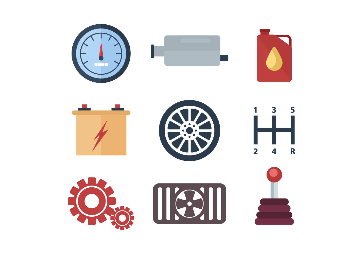 Free Car Component and Parts Vector 145990 Vector Art at ...