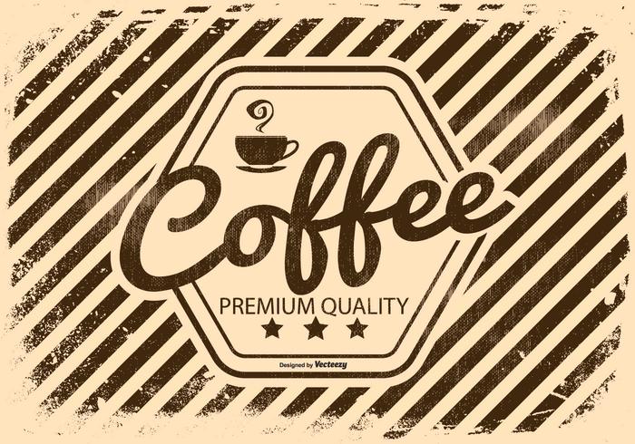 Vinatge Retro Coffee Illustration Vinatge Retro Coffee Illustration