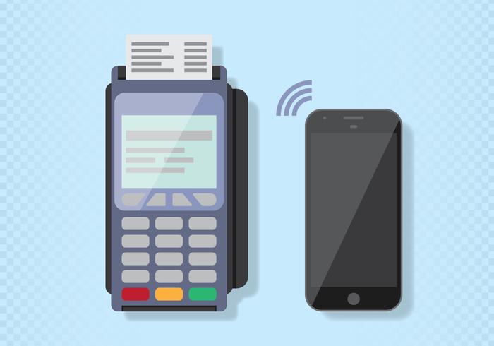 El pago NFC vector