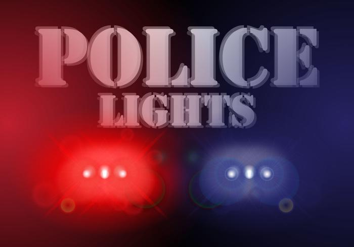 Police Lights Background Vector 