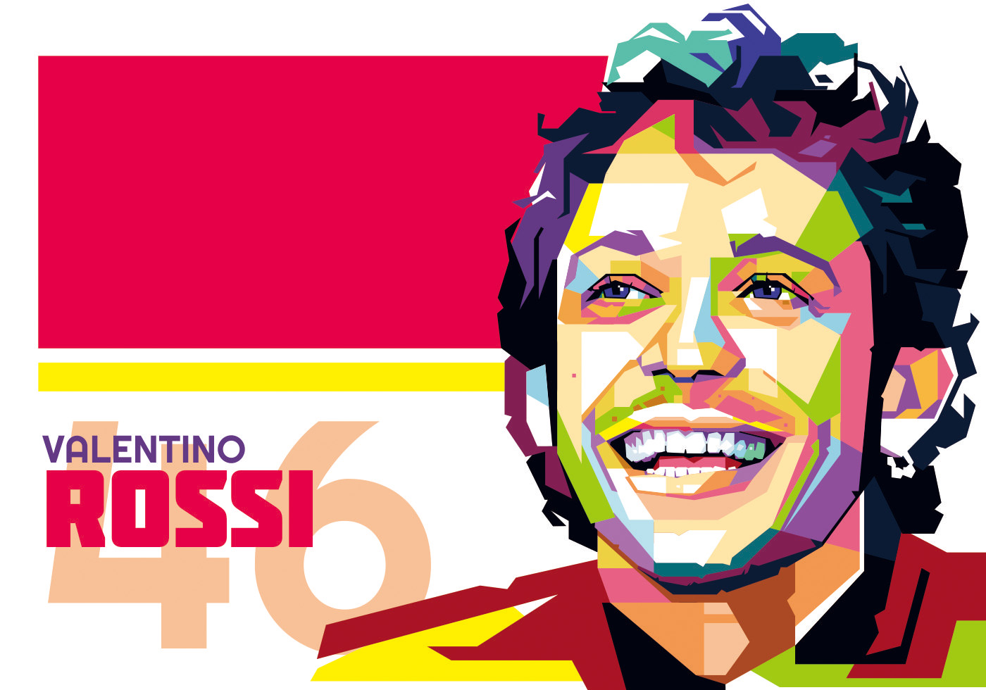 Valentino Rossi Vector Wpap Vector Art At Vecteezy