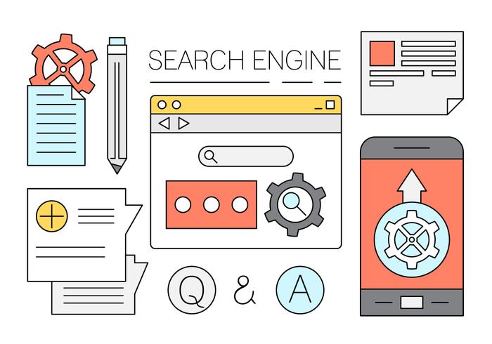 Sitio web móvil libre y elementos del vector de Aplicación