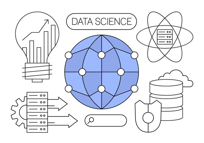 Datos libre de Ciencia ilustraciones del vector