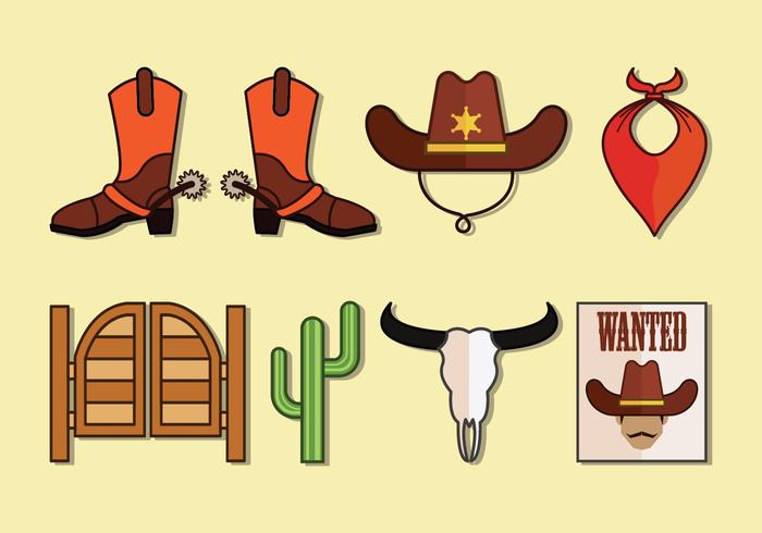 Gaucho colección de iconos vectoriales vector