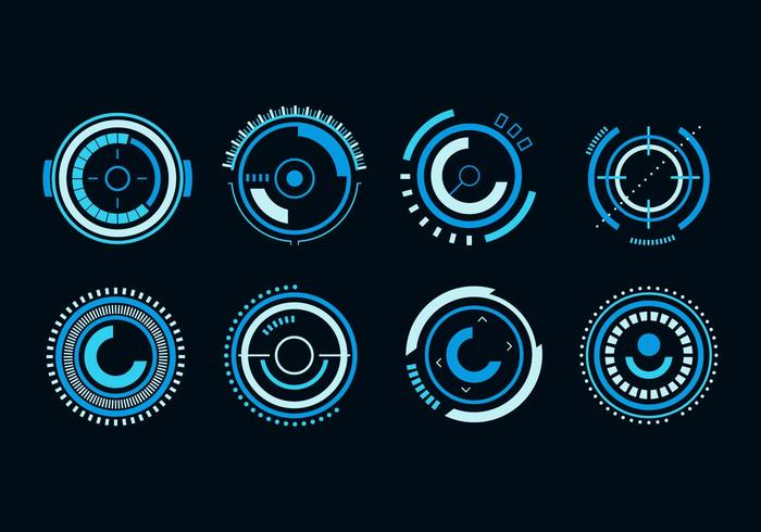 Circle Hud Futuristic Vector 