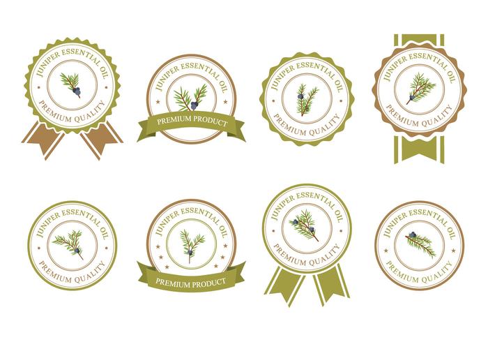 Juniper Badges Vector