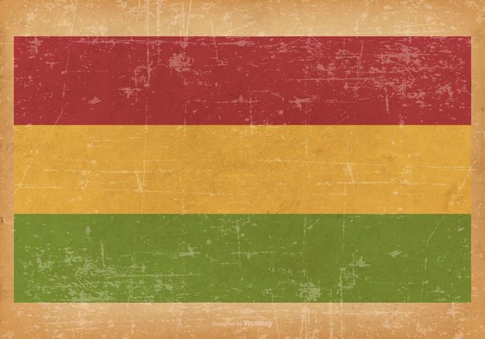 Grunge Flag of Bolivia vector