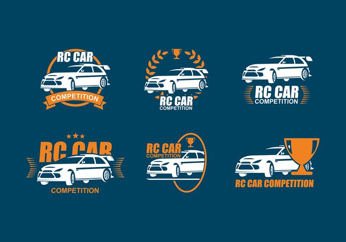 La competición del coche RC Logo Vector libre