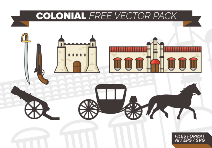 Colonial Free Vector Pack Colonial Free Vector Pack