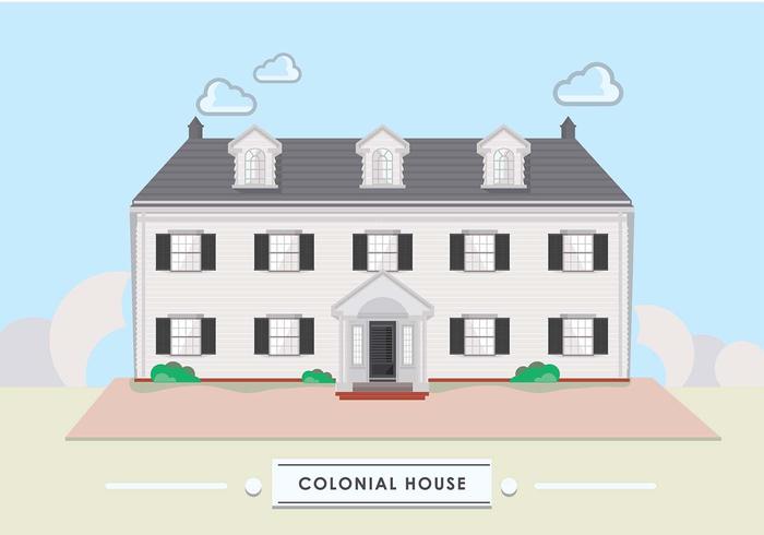 Colonoal House vector