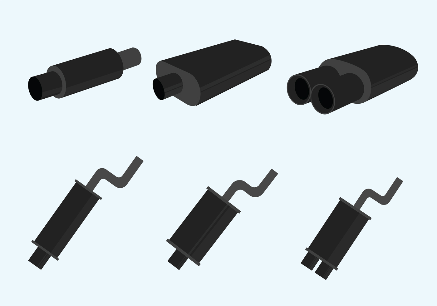 Download Muffler Vector Pack 146335 Vector Art at Vecteezy