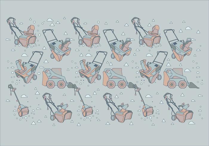 Soplador de nieve diferentes vectores