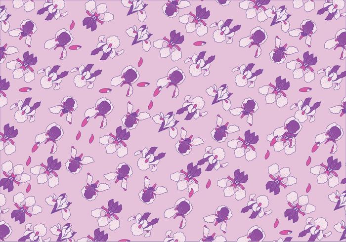 Iris Flowers Pattern Vector