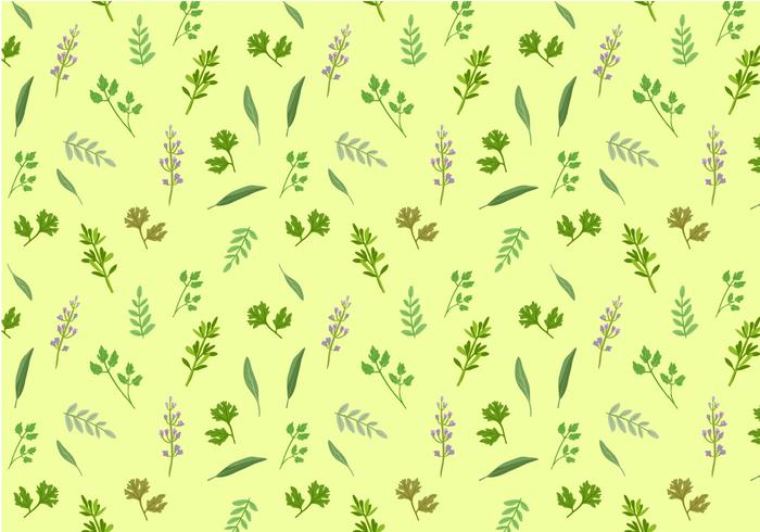 Free Herbs Pattern Vectors 
