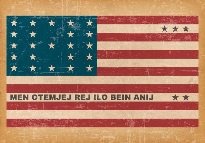 Grunge Flag of Bikini Atoll Grunge Flag of Bikini Atoll