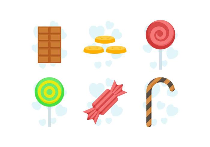 Free Delicious Sweet and Candies Vectors