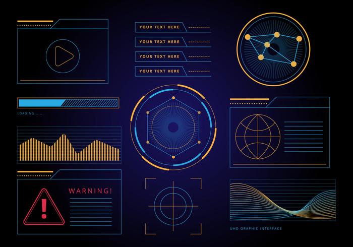 Vector libre HUD Interfaz Gráfica