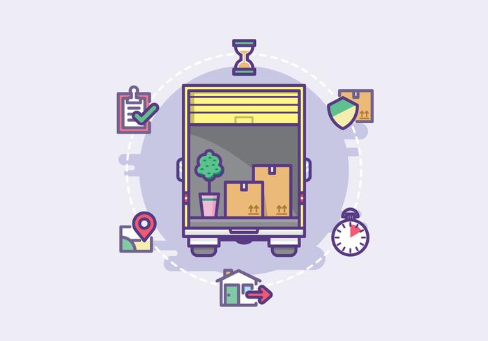 Moving Service Illustration vector