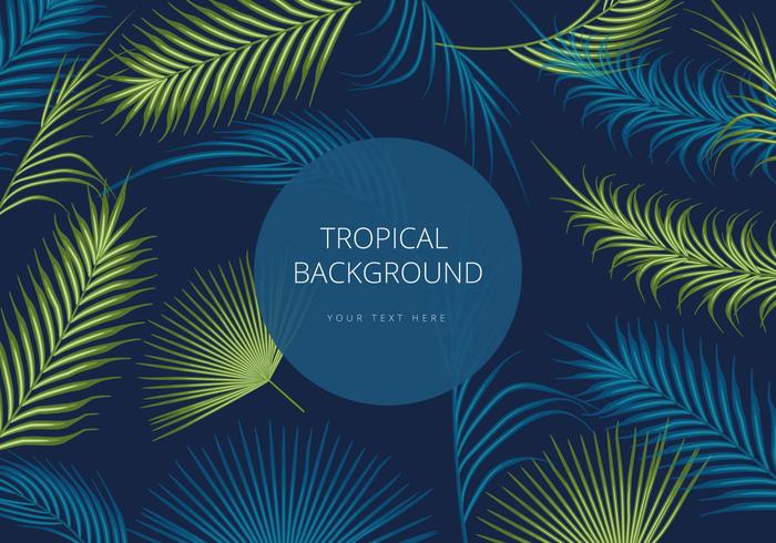 Palm Vector Background