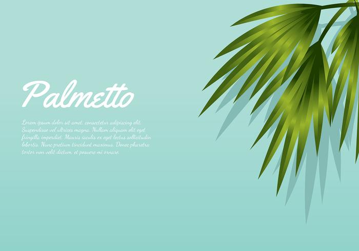 Palmetto de la aguamarina del fondo del vector gratuito